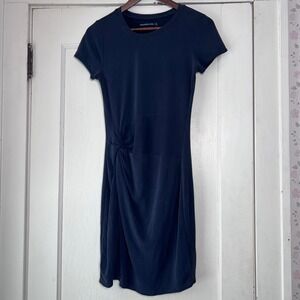 Abercrombie Fitch Navy Blue Twist Front Dress Women's Size S‎